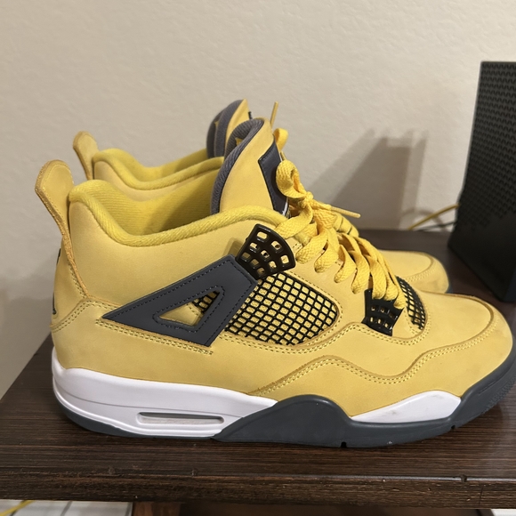 Jordan Yellow and Gray Sneakers - Picture 1 of 5